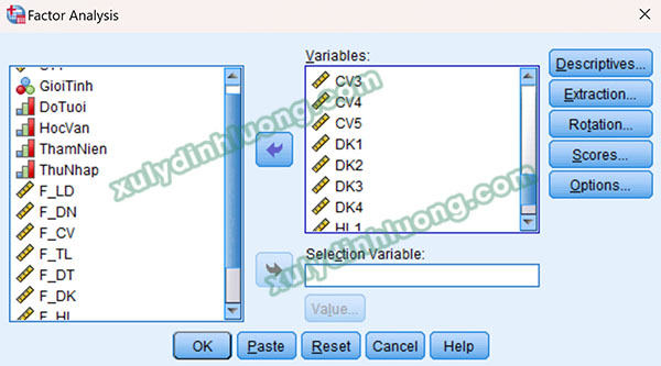 Kiểm định Harman’s One-Factor (EFA – SPSS)