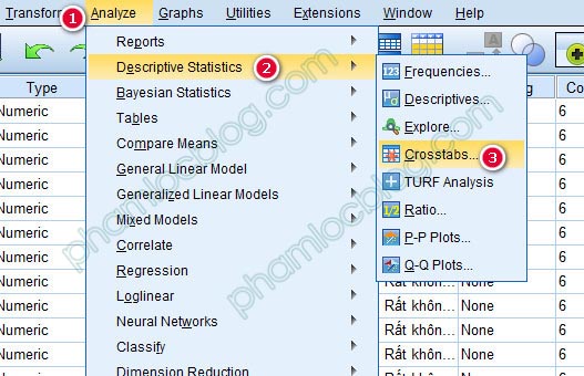 Kiểm định Chi bình phương bảng chéo Crosstab bằng SPSS