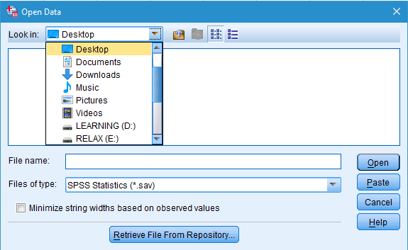 Hướng dẫn import dữ liệu Excel vào SPSS 