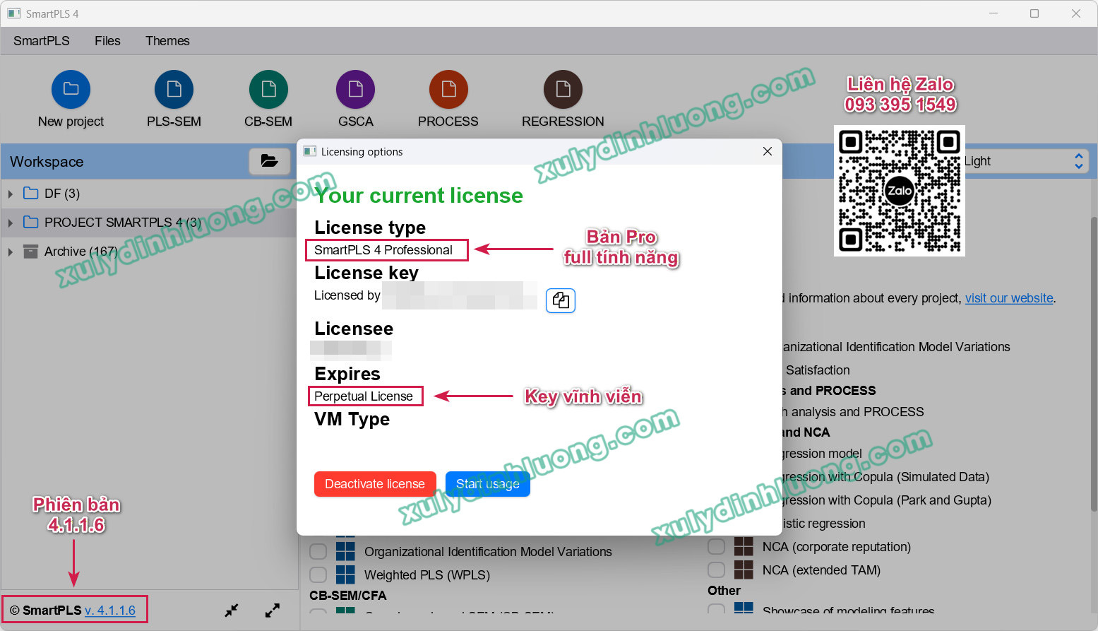 Phần mềm SmartPLS 4 Professional Full License – Sở hữu trọn đời