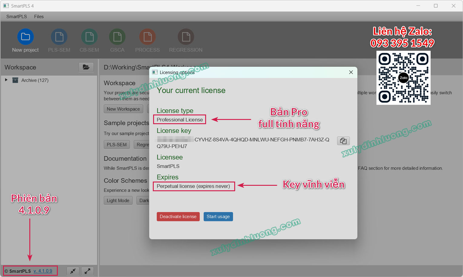 Phần mềm SmartPLS 4 Professional Full License – Sở hữu trọn đời