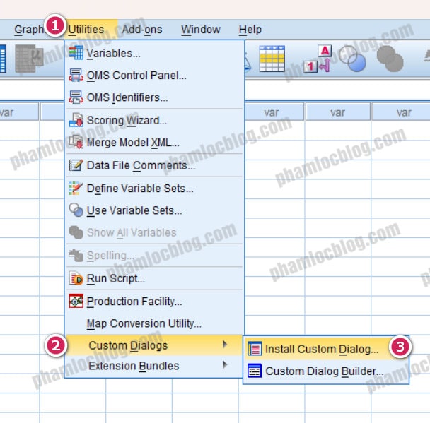 Cách tải và cài đặt macro PROCESS cho SPSS (20–31)