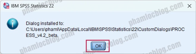 Cách tải và cài đặt macro PROCESS cho SPSS (20–31)