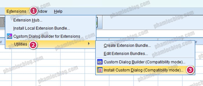Cách tải và cài đặt macro PROCESS cho SPSS (20–31)