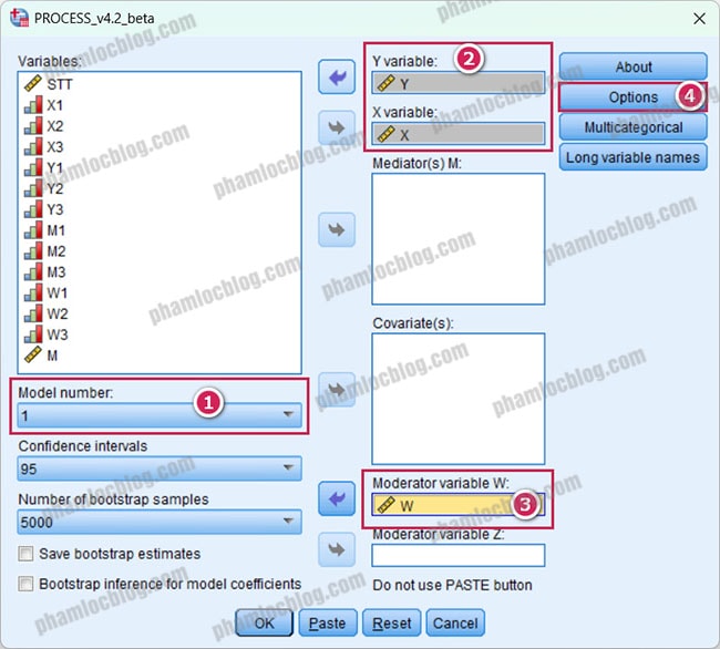Xử lý biến điều tiết với Macro PROCESS (SPSS)